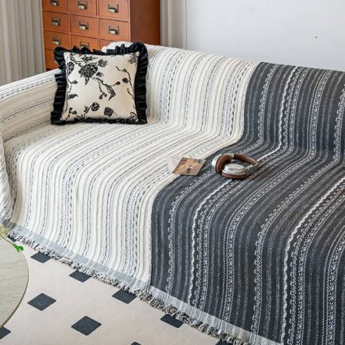 JacquardChenilleSofaFullCoverProtectiveAnti ScratchCouchCover 6