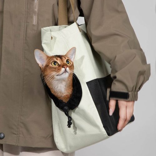 LightweightPetCarrierBagBreathablePortableSingleShoulderCatBag 9