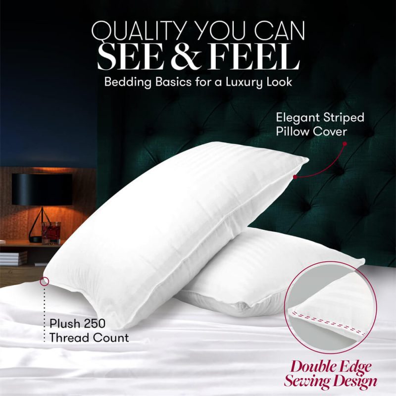 LuxuryHotelBedPillowsNeckSupportFluffyPillowsSet 7