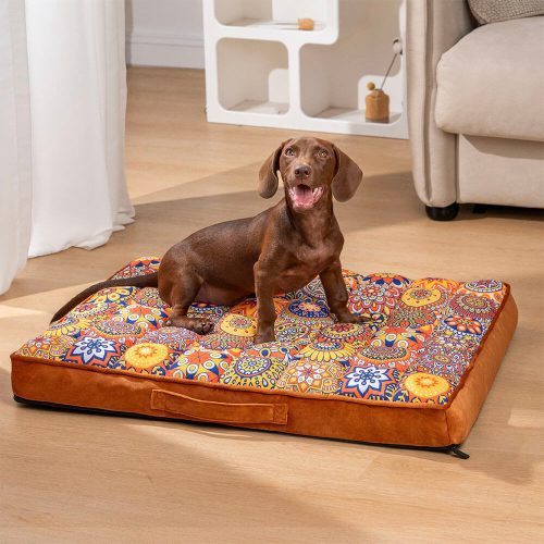 MoroccanFullSupportThickenedComfortableOrthopedicPillowDogBed 1