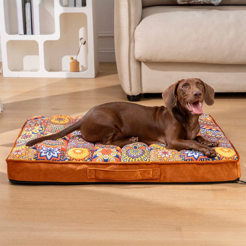 MoroccanFullSupportThickenedComfortableOrthopedicPillowDogBed 2