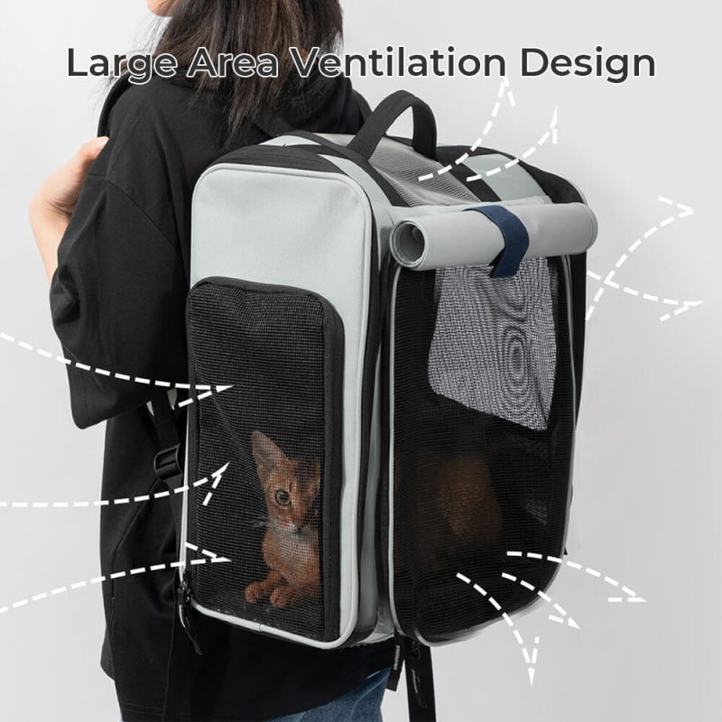 Multi functionExpandableLargeSpaceOutdoorPetBagCatBackpack 5