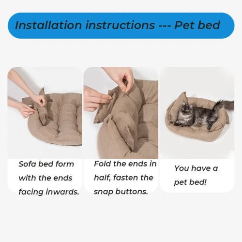 MultifunctionalPetMatSoftSuedeCat DogBed 14