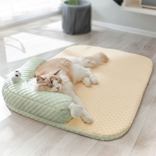 NaturalCoolingPetBedNeckGuardDogBed 2