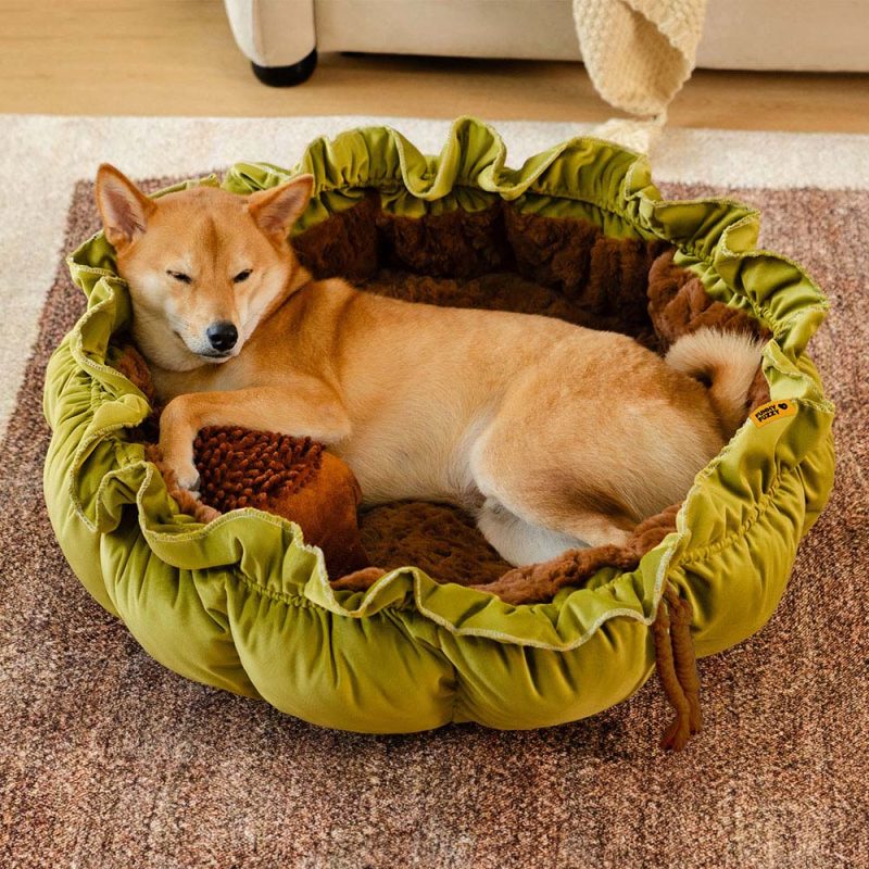 Nature InspiredAdjustableCalmingDogBed PlushNest 10