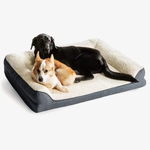 PlushPetSofaBedMemoryFoamOrthopaedicDogBed 12