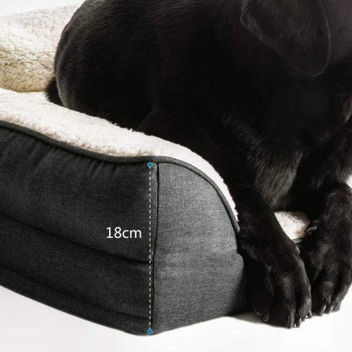 PlushPetSofaBedMemoryFoamOrthopaedicDogBed 6