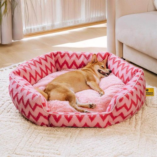 PlushRetreatChevronDogBed TheWarmHugger 15 eb1f6166 2c49 426a b4e3 f66288ab3eaf