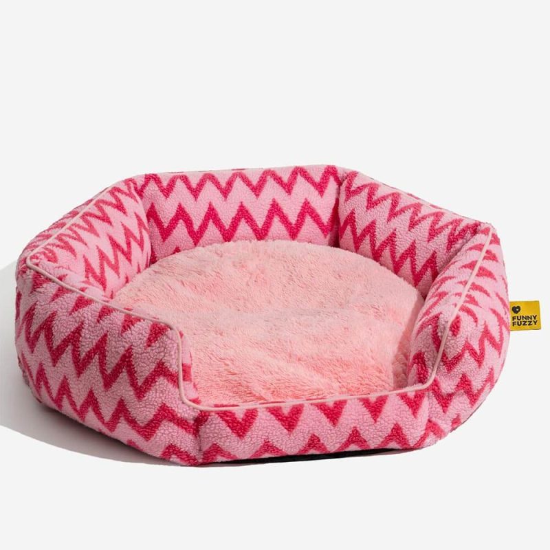 PlushRetreatChevronDogBed TheWarmHugger 8 1e2051a1 0922 4447 a030 4586d37b98f5