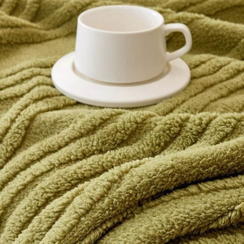 PlushStripedSofaProtectorWarmFullCoverageCouchCover 8