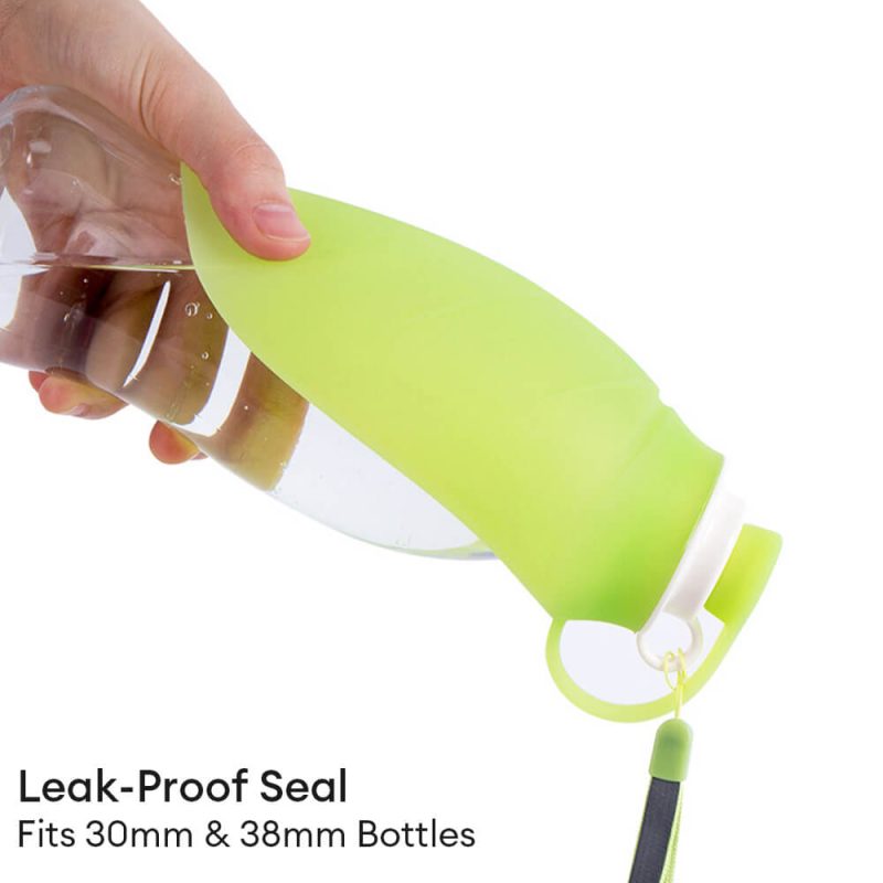 PortableLeaf ShapedOutdoorTravelWaterDispenserDogWaterBottle 10