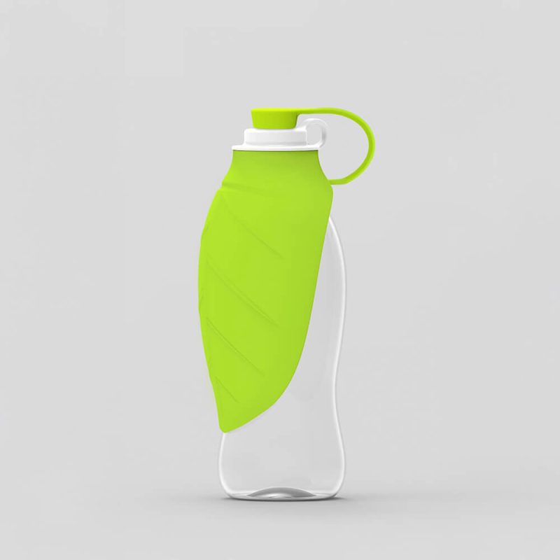 PortableLeaf ShapedOutdoorTravelWaterDispenserDogWaterBottle 11