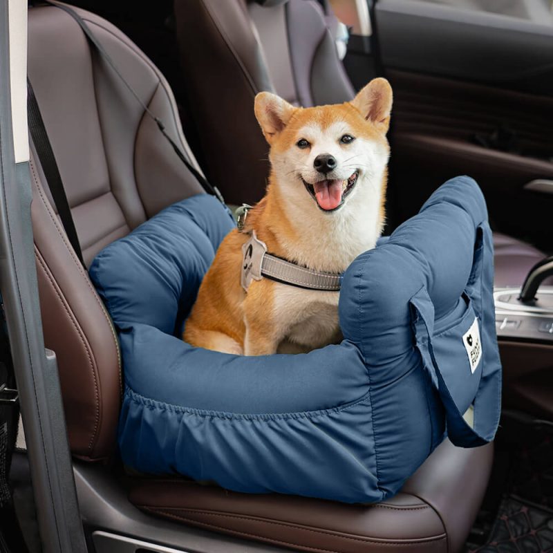 PortableLeisureOutingPetBolsterDogCarSeatBed Denim SingleSeat