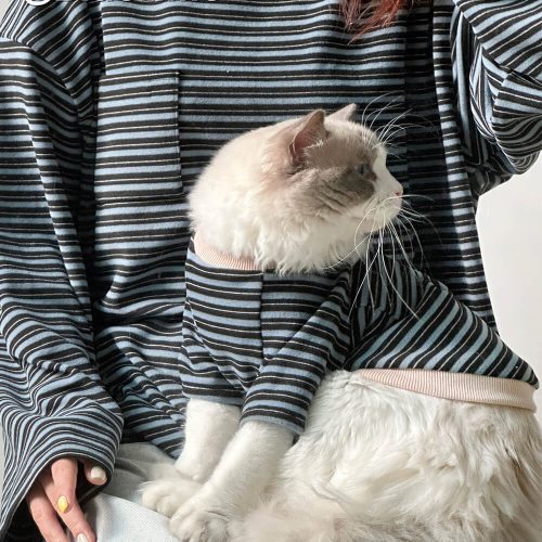 RetroStripedT shirtMatchingSweatshirtForDogsAndOwners 6 65c9b3d6 8d37 4545 83d0 25ebae479901