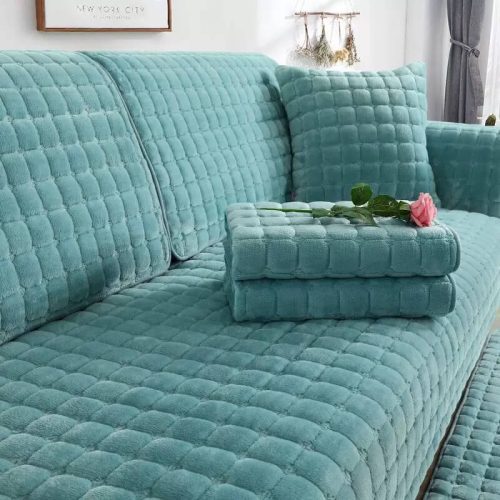 SquareFlannelScratch Resistant Anti SlipProtectionCouchCover 1