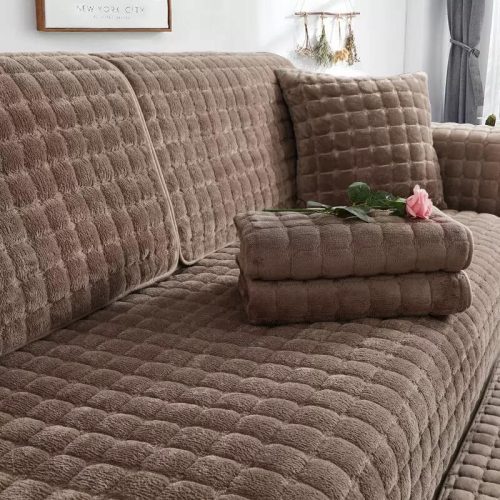 SquareFlannelScratch Resistant Anti SlipProtectionCouchCover 16