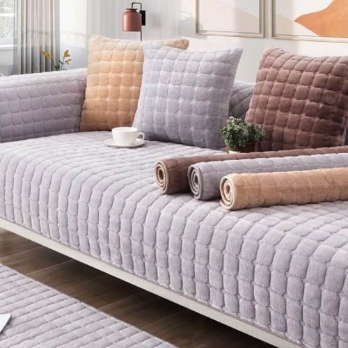 SquareFlannelScratch Resistant Anti SlipProtectionCouchCover 17