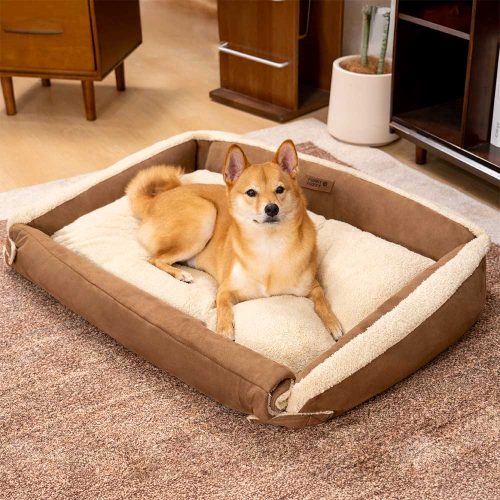 StylishExpandableErgonomicCalmingDogBed TranquilPaws 18