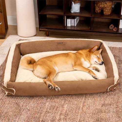 StylishExpandableErgonomicCalmingDogBed TranquilPaws 2