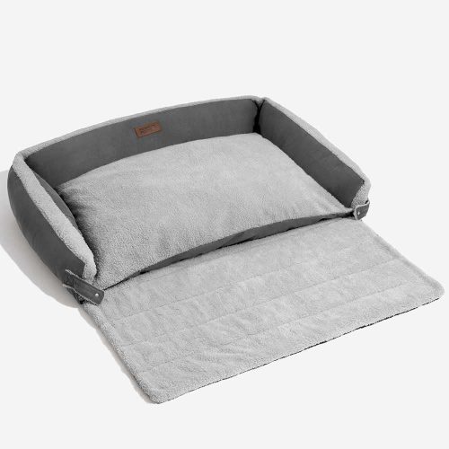 StylishExpandableErgonomicCalmingDogBed TranquilPaws 4