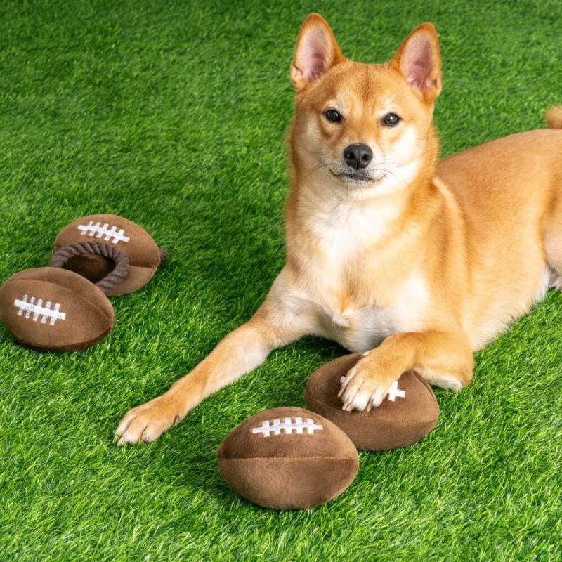 SuperBowlPlushRugbyFootballSoundToyDogInteractiveToy 2