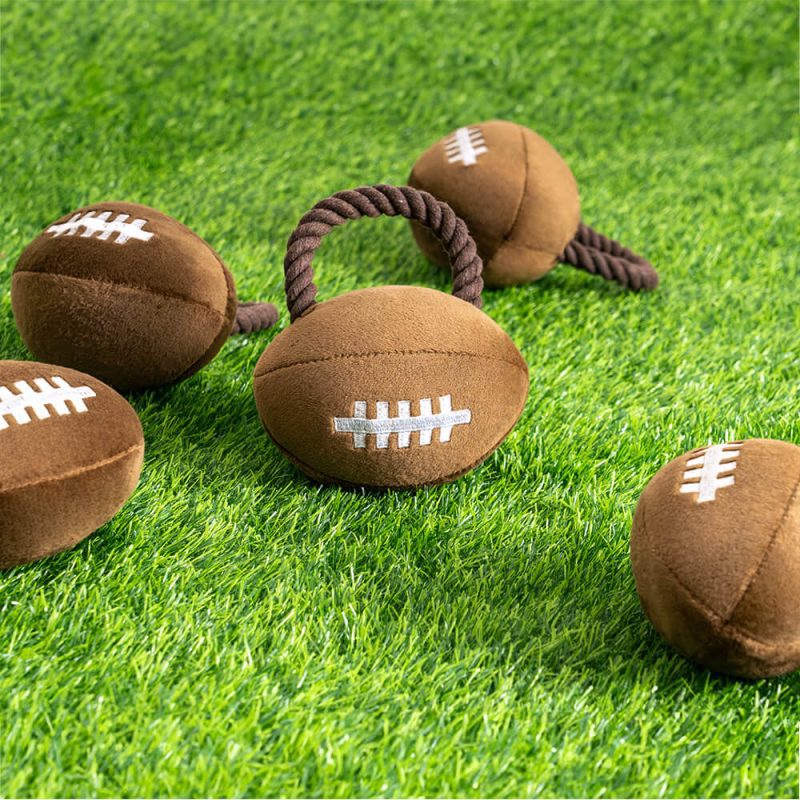 SuperBowlPlushRugbyFootballSoundToyDogInteractiveToy 3