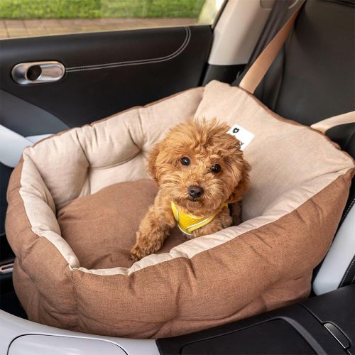 TravelProtectionBoosterWaterproofElevated ThickenedDogCarSeatBed 3