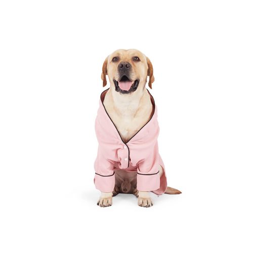 WaffleCozyQuick DryingWearablePetTowelDogBathRobe 6