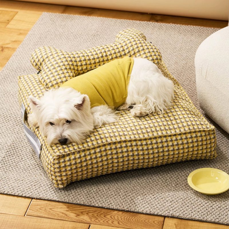 WaffleShapeSweetDreamsCalmingDogBed 13