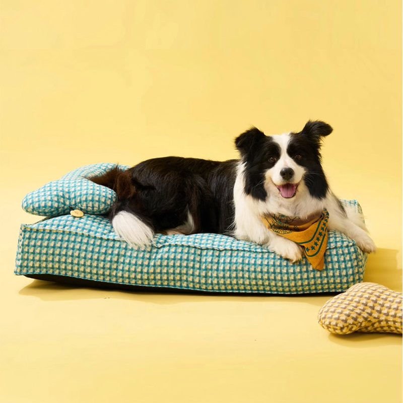 WaffleShapeSweetDreamsCalmingDogBed 8