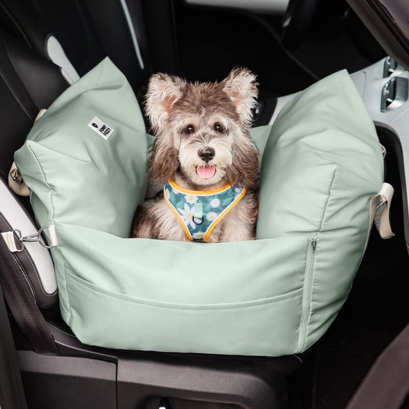 WaterproofDogCarSeatBed FirstClass LightGreen SingleSeat