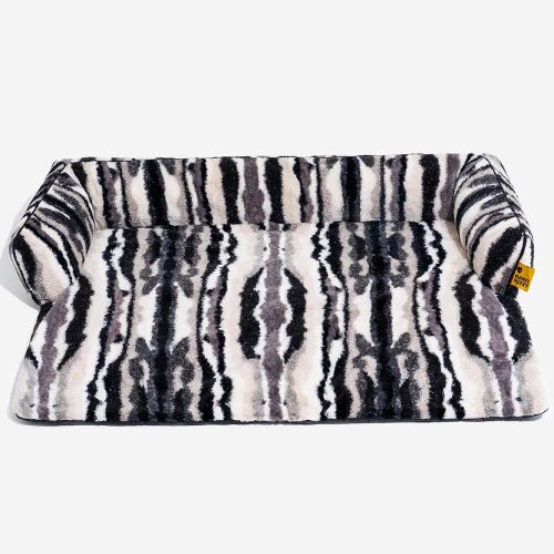 ZebraPlushSofaProtectorDogMat PawLounge 5