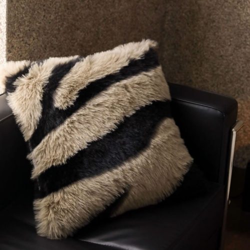 Zebra Thickened Fluffy Fur Bed Sheet Set pillow 1