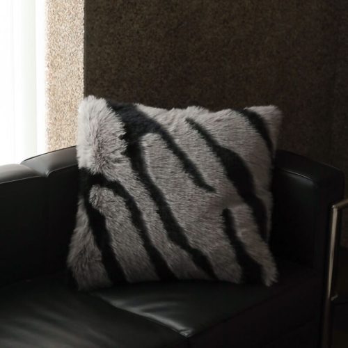 Zebra Thickened Fluffy Fur Bed Sheet Set pillow 3