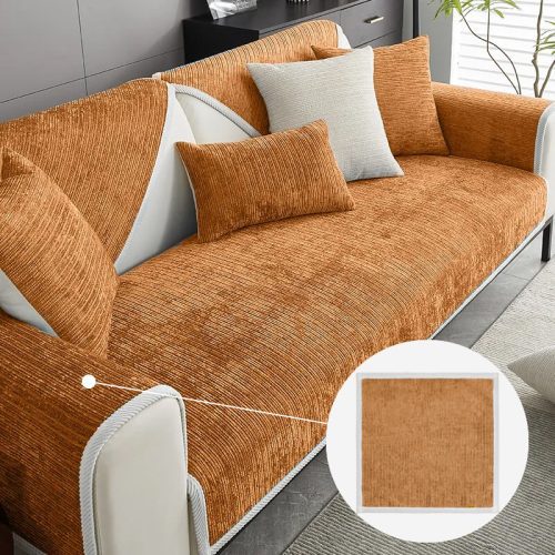 funnyfuzzy simplestripedcouchcover armrestcover orange