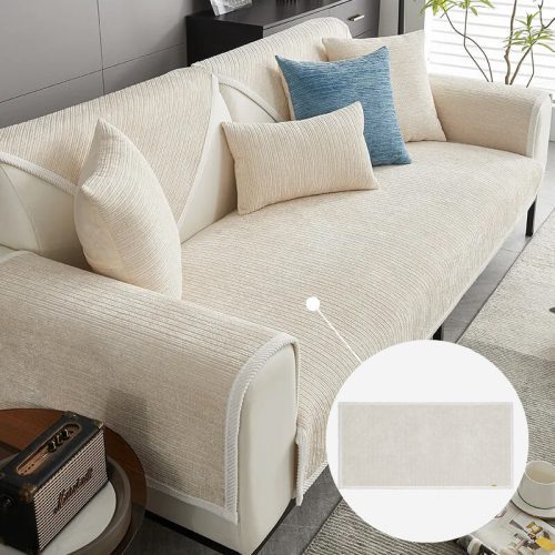 funnyfuzzy simplestripedcouchcover seatcover beige