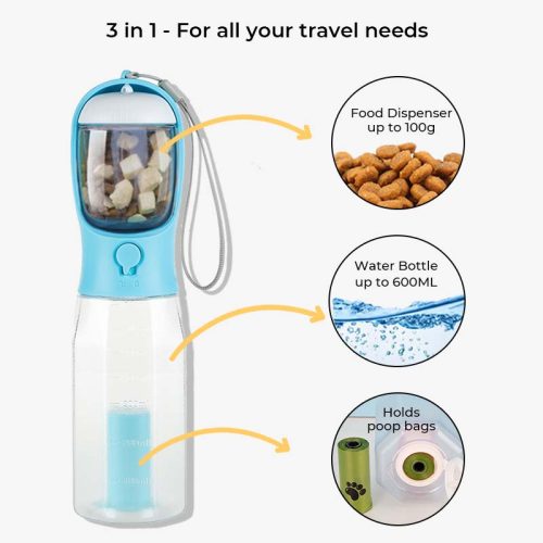 funnyfuzzy3in1MultifunctionalPortableDogWalkingWaterBottle 5