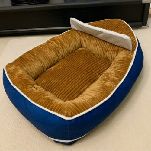 funnyfuzzyBoatTypePetBedLargeSpaceComfortableDog CatBed 7