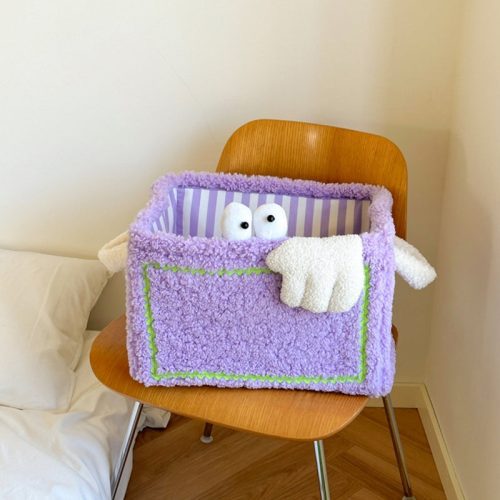 funnyfuzzyColorfulLittleMonsterStripedFoldableStorageBasket 8