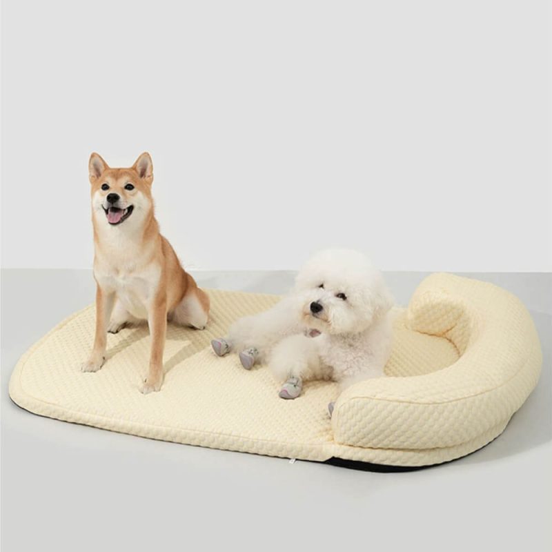 funnyfuzzyCoolingBreathableNeckSupportDogPillowBed 5