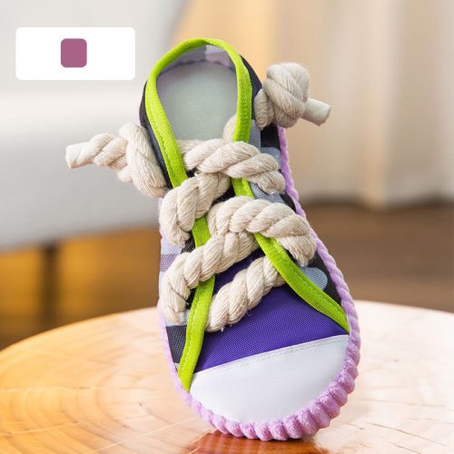 funnyfuzzyCottonRopeSlipperToyDogTeethingToy 5