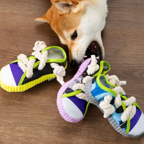 funnyfuzzyCottonRopeSlipperToyDogTeethingToy 7