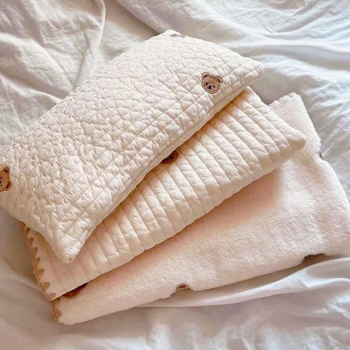 funnyfuzzyCozyEmbroideredCottonPetPillowQuiltBedSet 1