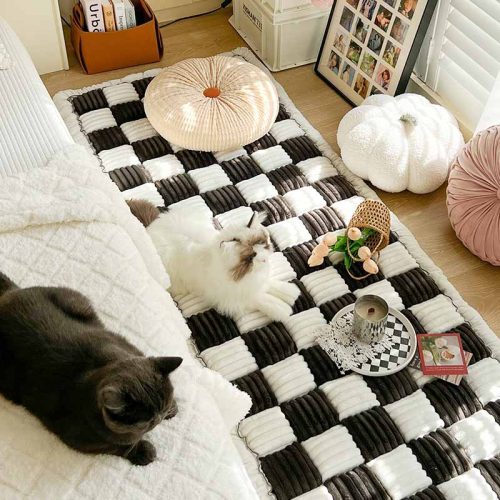 funnyfuzzyCream colouredLargePlaidSquarePetMatBed 2 8ee8e0ab 45f6 4703 bffd 8c46d26e6250