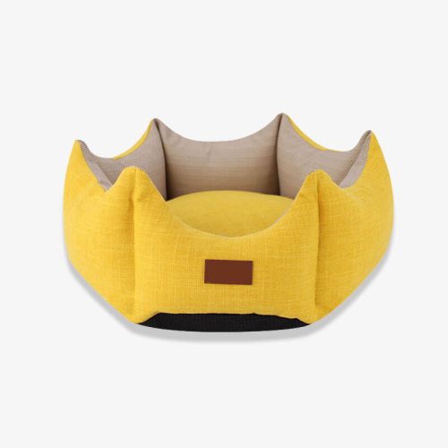 funnyfuzzyCrownShapePetBedCosyCat DogBed 9