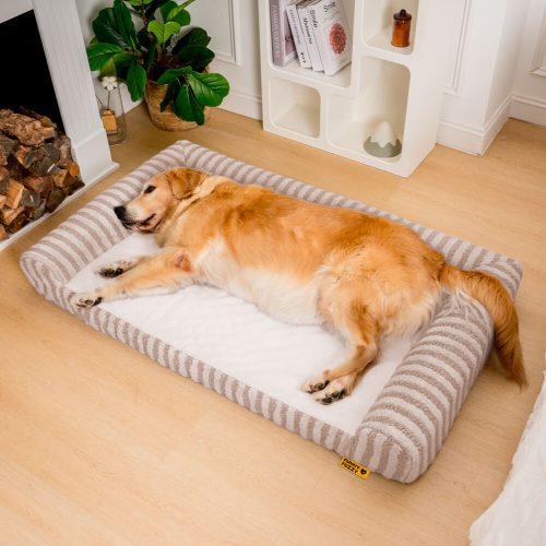 funnyfuzzyDeluxeFluffyFullSupportAnxietyRelievingLargeDogBed 3