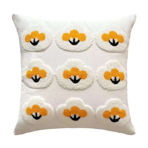 funnyfuzzyEmbroideredDaisyPillowSofaPillow 10