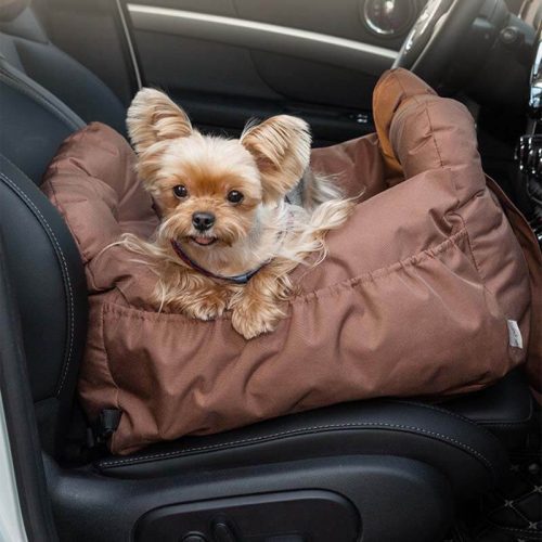 funnyfuzzyFashionWaterproofPetCarrierBagSafetyDogCarSeatBed 13