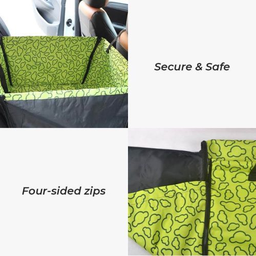 funnyfuzzyFoldableThickenedWaterproofDogCarSeatCover 11