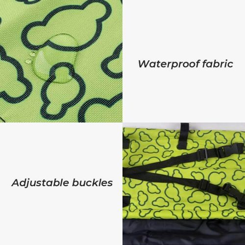 funnyfuzzyFoldableThickenedWaterproofDogCarSeatCover 12